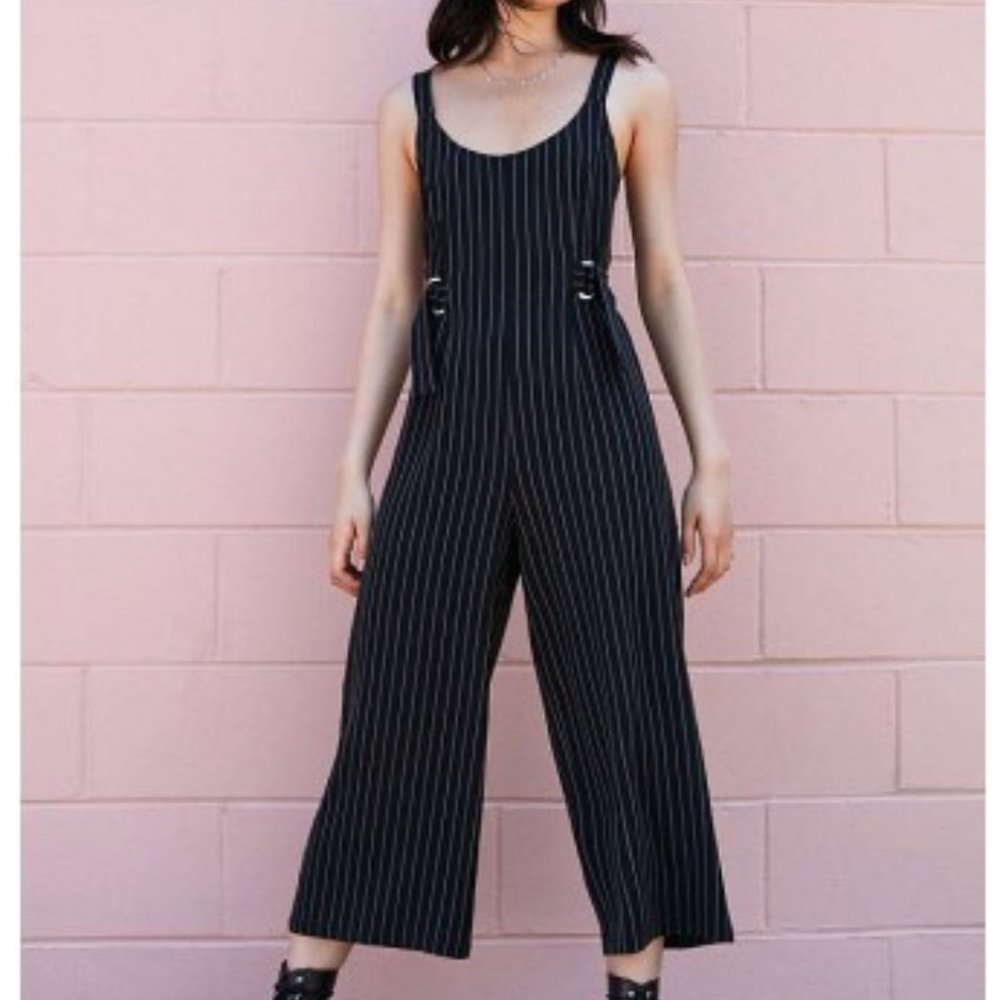 NWT Silence + Noise Wide Leg Buckle Jumpsuit